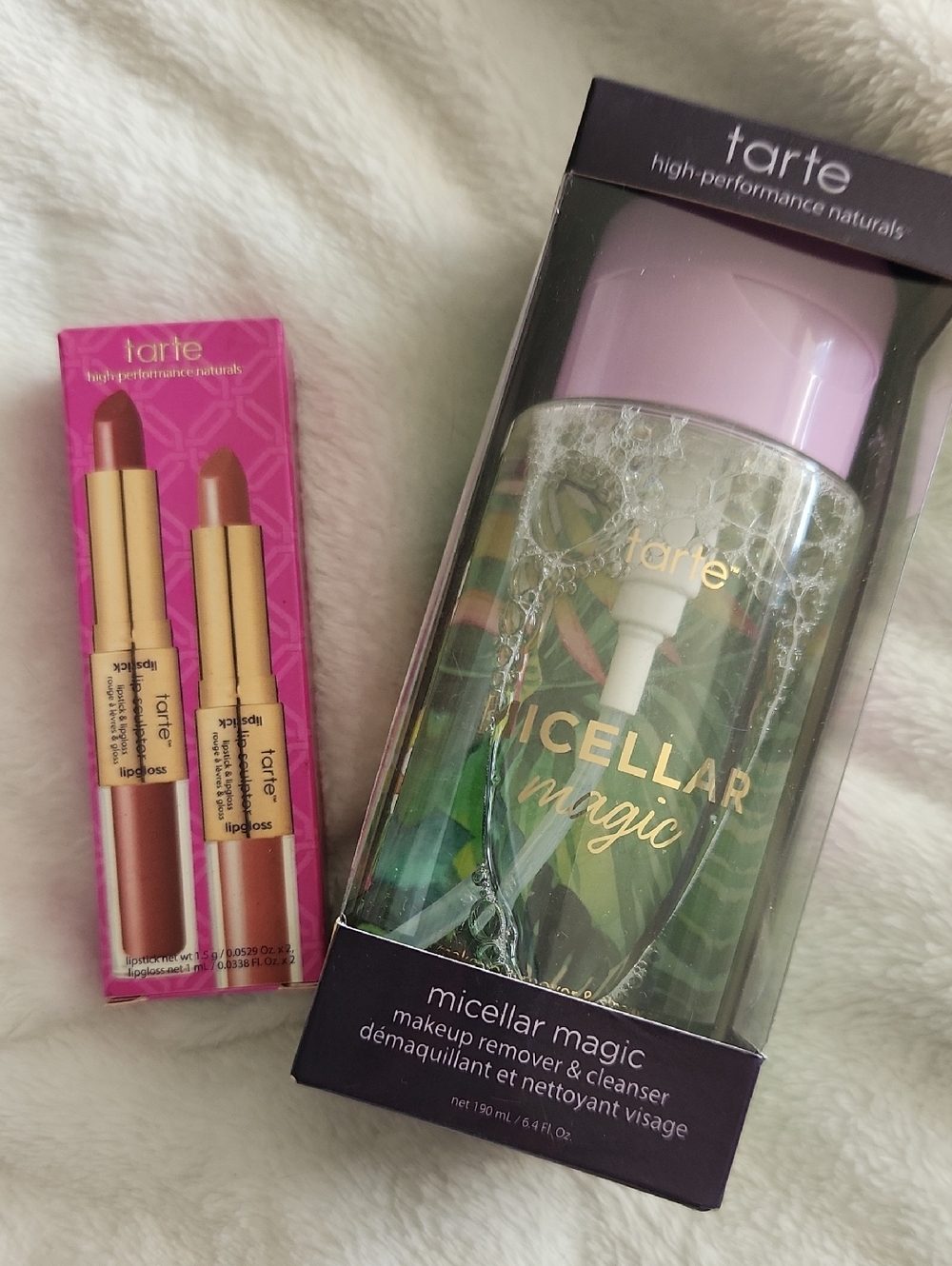tarte Micellar Magic Makeup Remover & Lipstick Duo — Pink, Gold